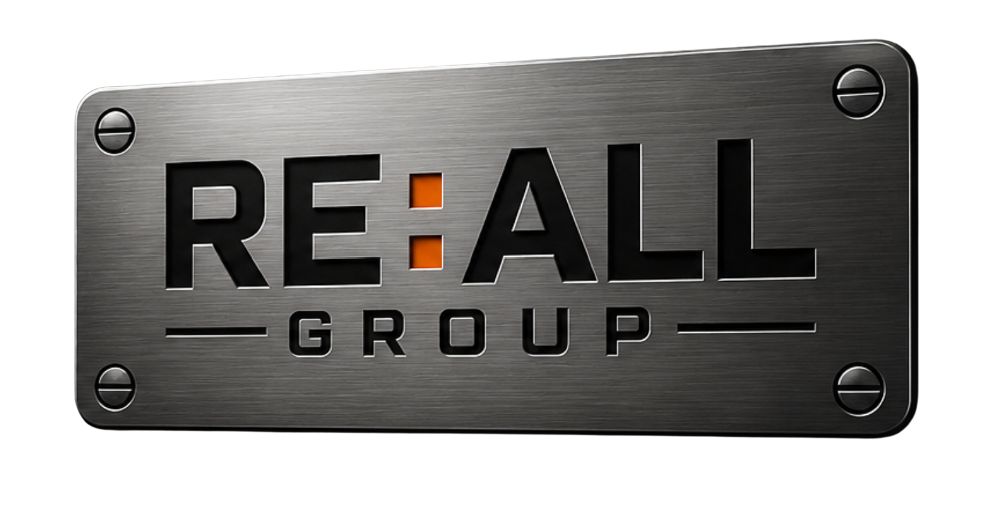 RE:All Group industrial metal plate logo